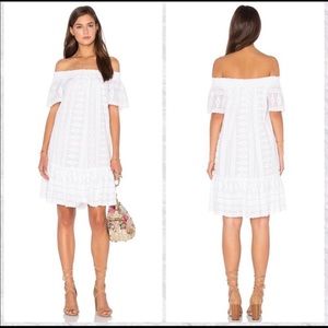Rebecca Taylor Off Shoulder Lace Dress